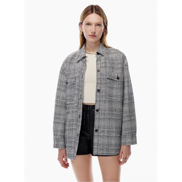 Babaton Jackets & Blazers - Babaton | Joan Shirt Jacket Oversized Tweed Shacket Size 1 XS Aritzia